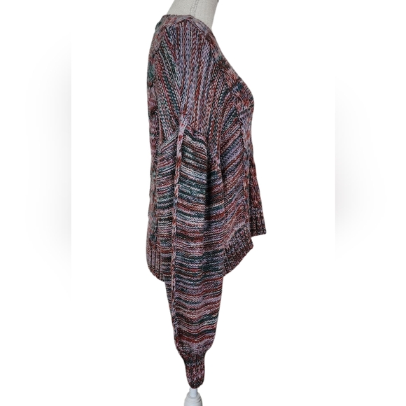 Stine Goya Gio Sweater Colorfull Balloon Sleeve Cropped Size Small - Picture 3 of 8